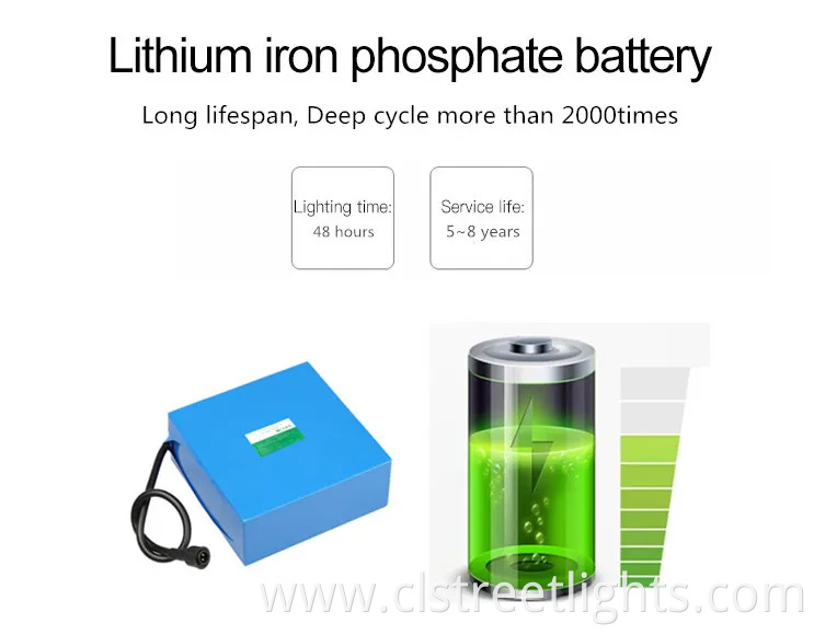 Factory Price Garden Lights All in Two Solar LED Street Light 30W 50W 100W 120W for Public Lighting